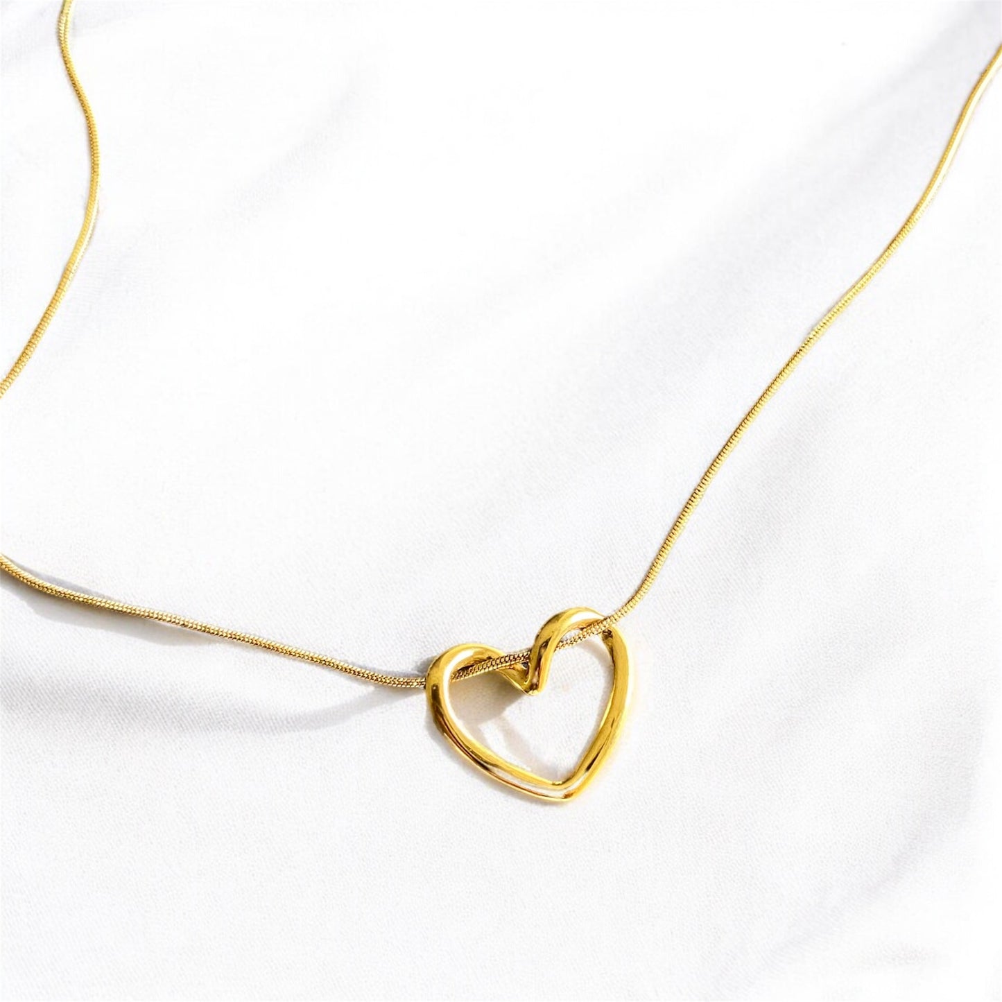 Minimal Heart Gold Plated Necklace