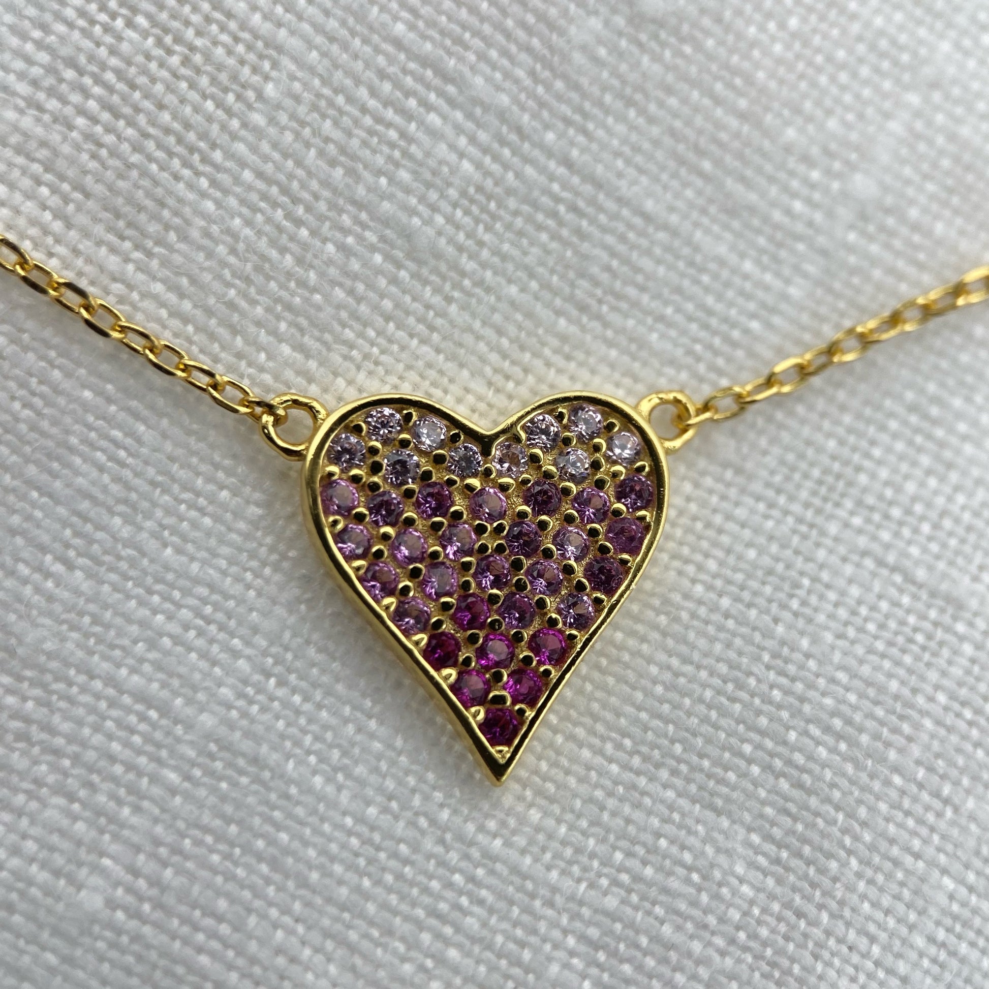 Sterling Silver Cute Heart Necklace