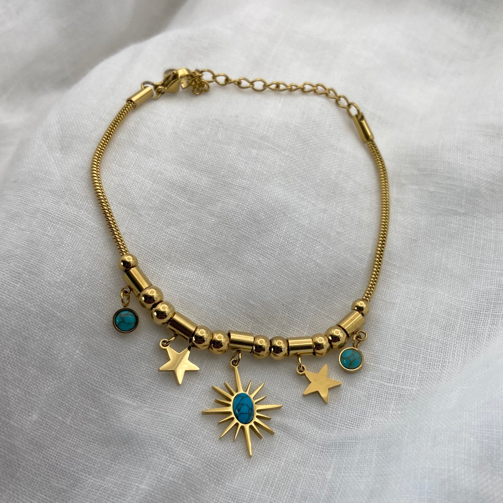 Natural Stone Turquoise Bracelet