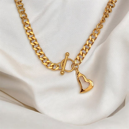 Gold Plated Stainless Steel Chain Necklace