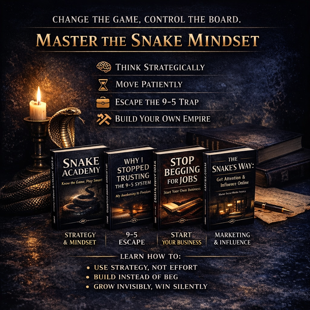 SNAKE ACADEMY: The Freedom Mindset System – 4-eBook Blueprint for Business, Strategy, and Financial Mastery