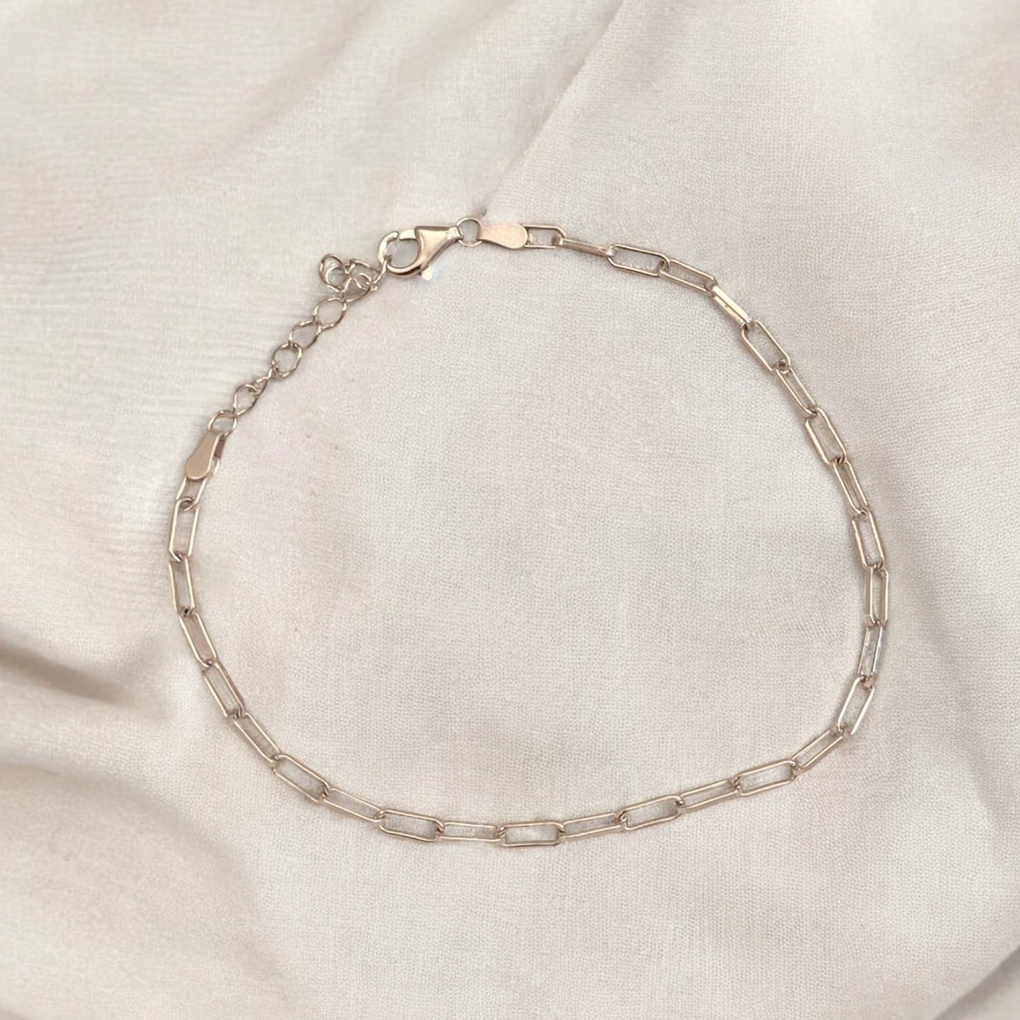 Unisex Minimal Style Sterling Silver Bracelets