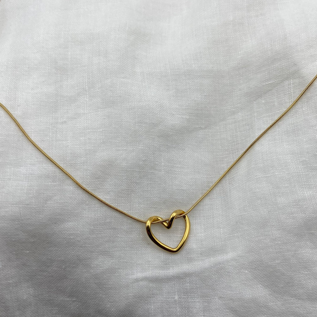 Minimal Heart Gold Plated Necklace