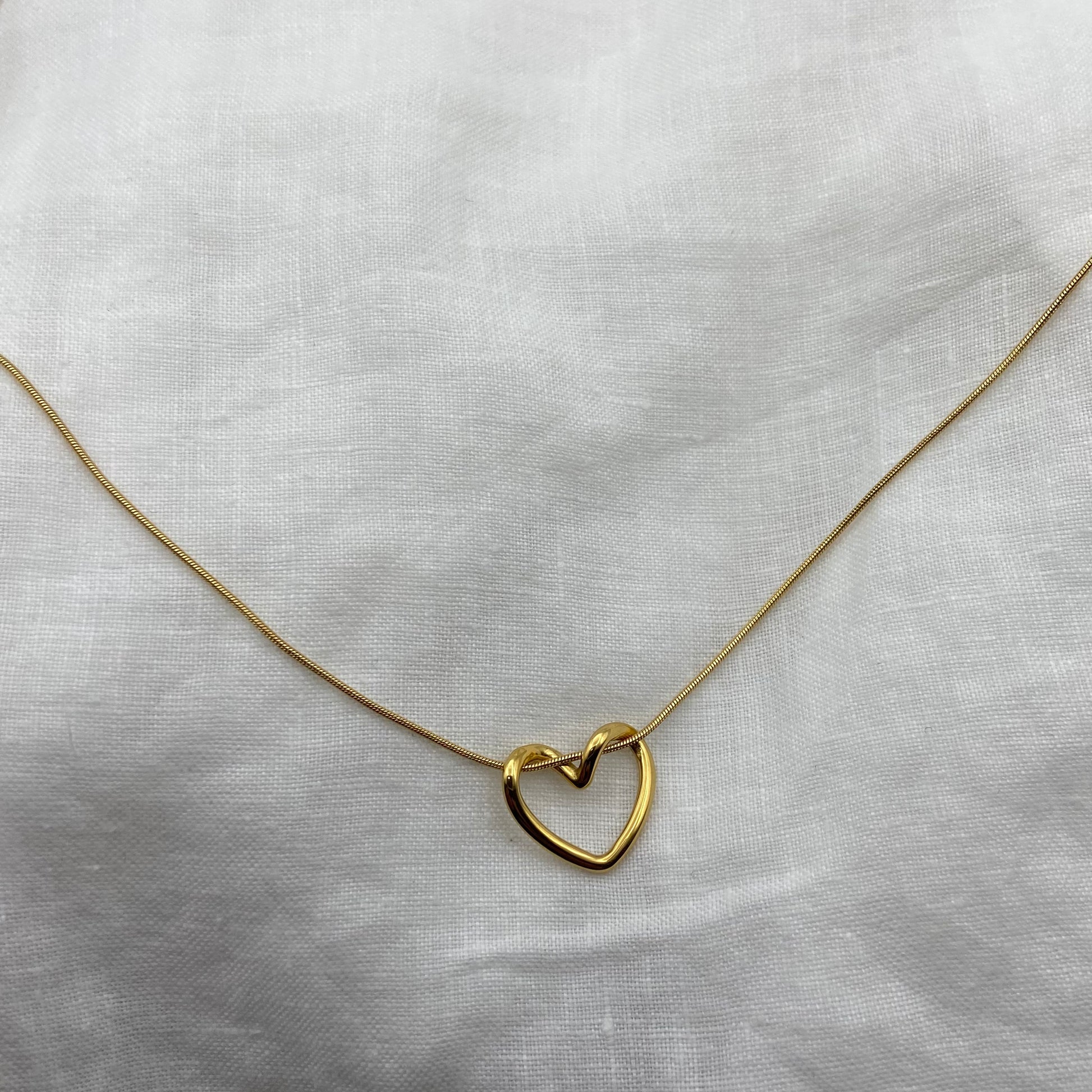 Minimal Heart Gold Plated Necklace