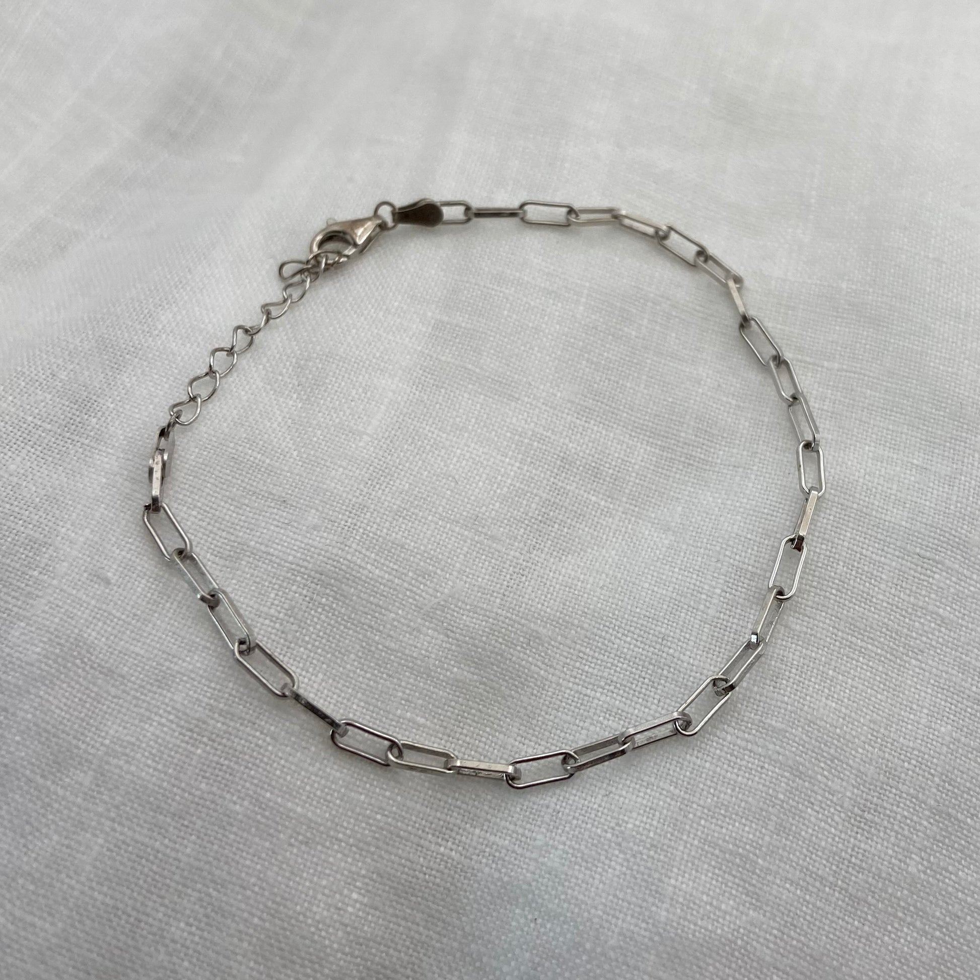 Unisex Minimal Style Sterling Silver Bracelets