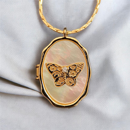 Princess Butterfly Gold Plated Necklace