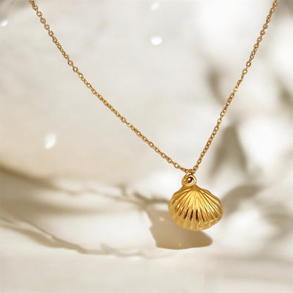 Gold Plated Sea Sheel Necklace