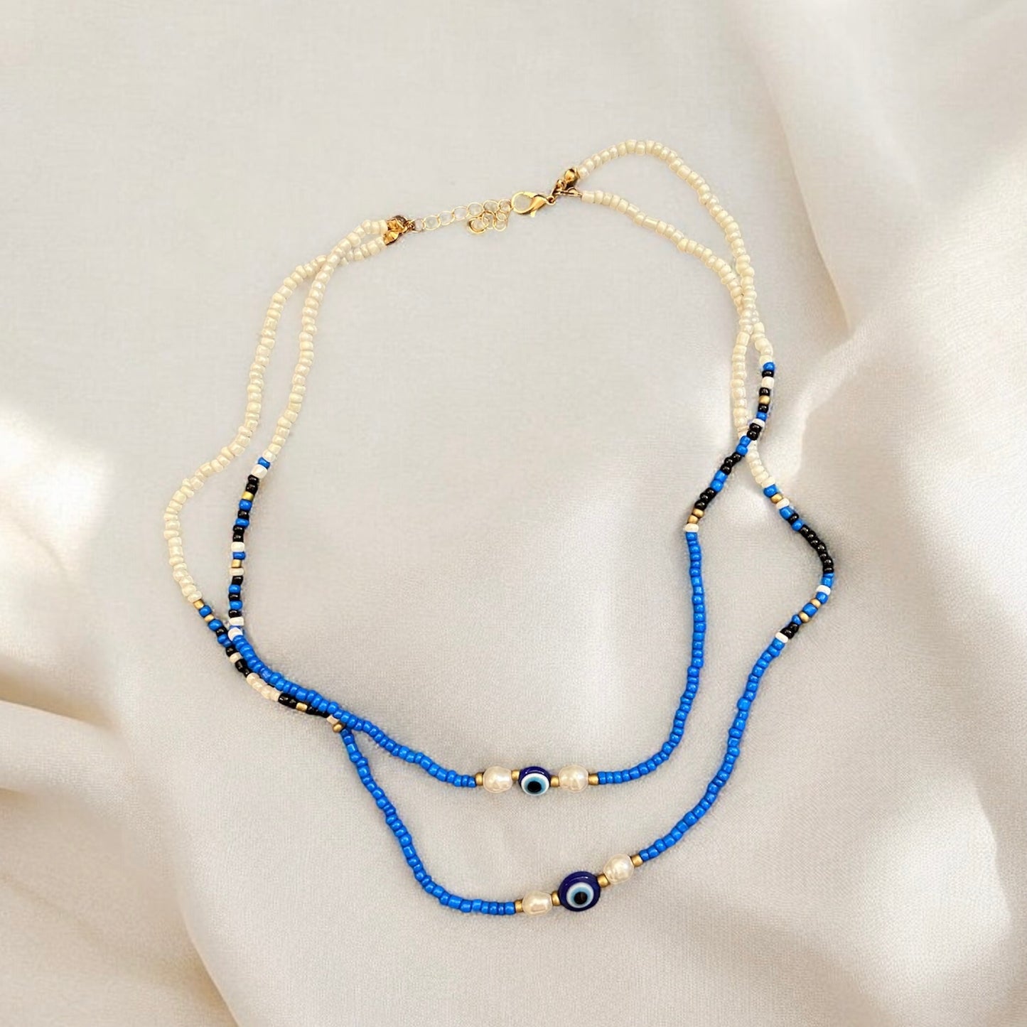 Beaded Evil Eye Necklace