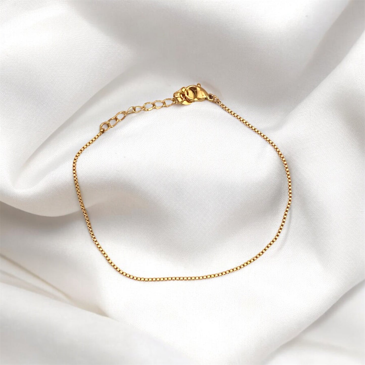 Two Minimal Gold Plated Bracelets