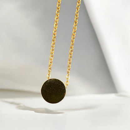 Minimal Classic Style Gold Plated Stainless Steel Necklace