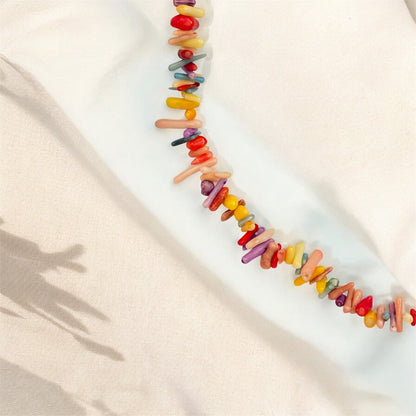 Natural Coral Beach Style Necklace