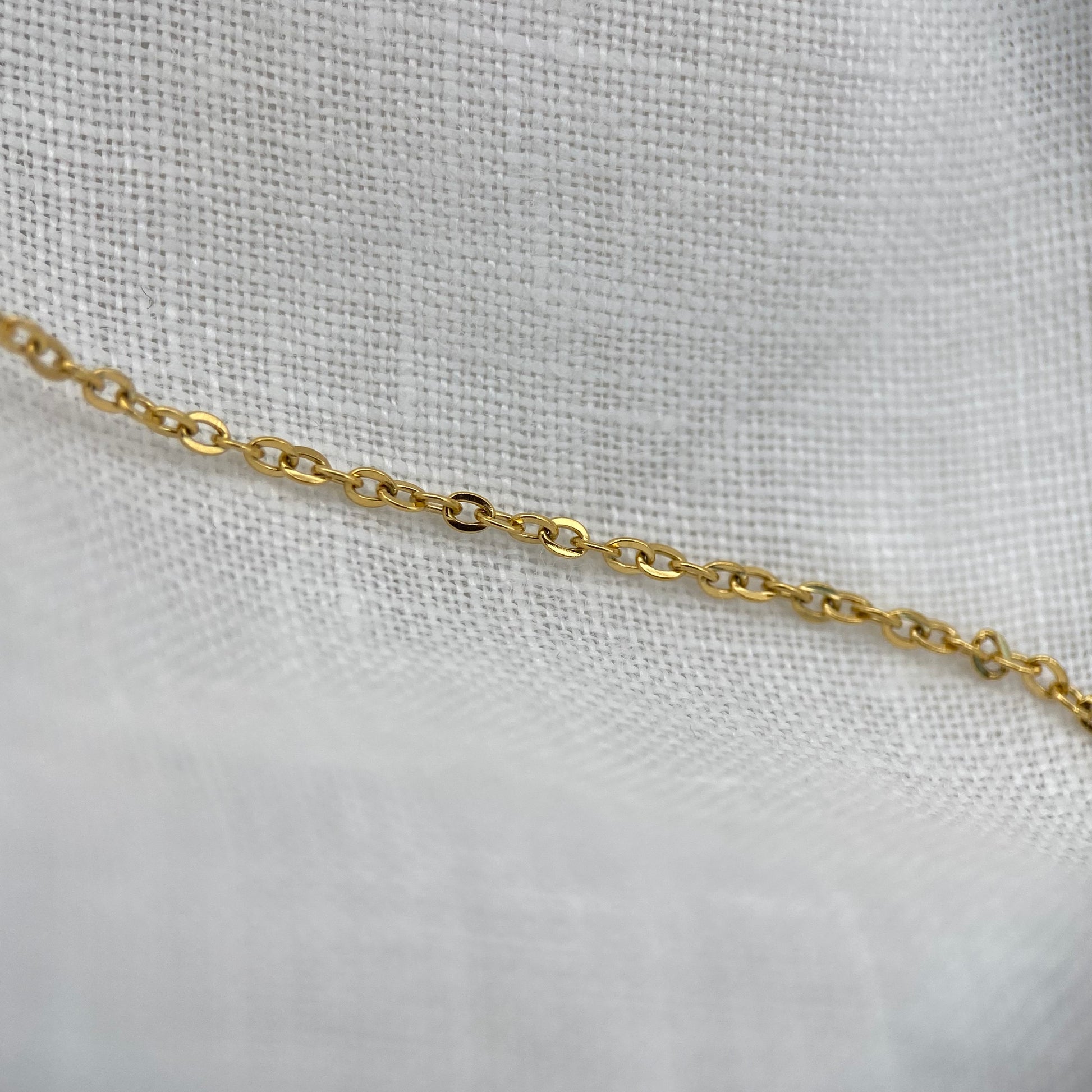 Zircon Heart Gold Plated Necklace