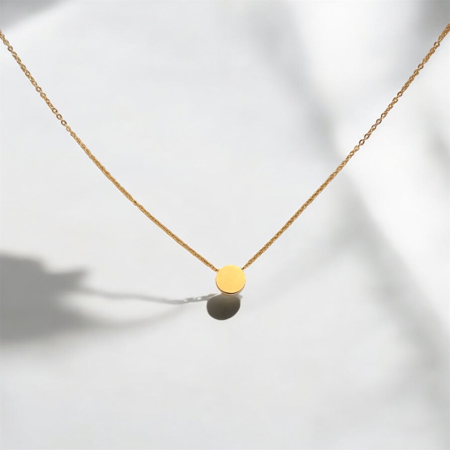 Minimal Classic Style Gold Plated Stainless Steel Necklace