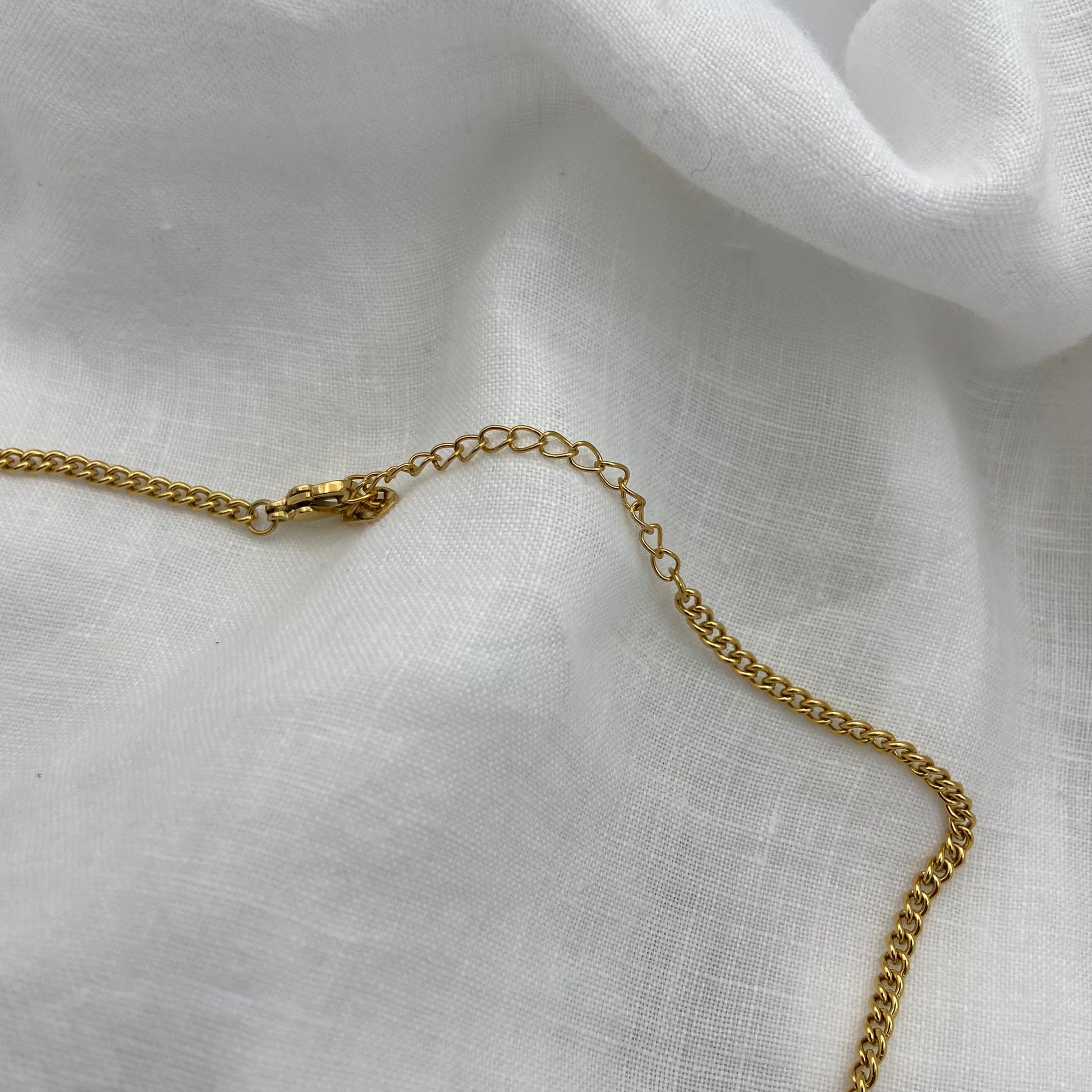 Gold Plated Sun - Moon Stainless Steel Necklace