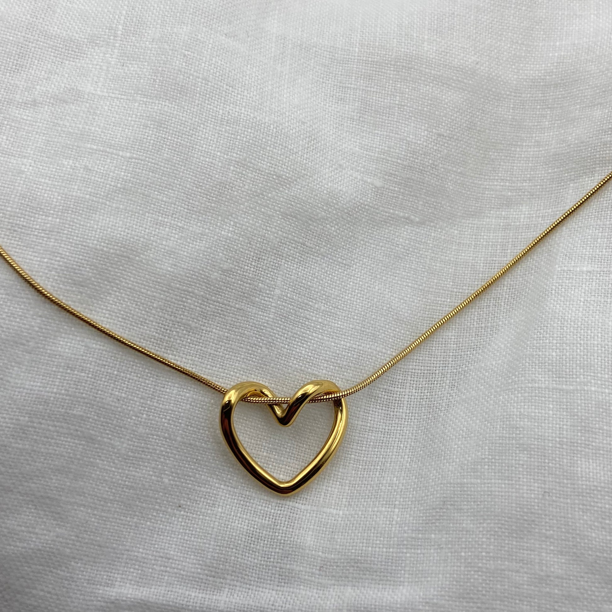 Minimal Heart Gold Plated Necklace