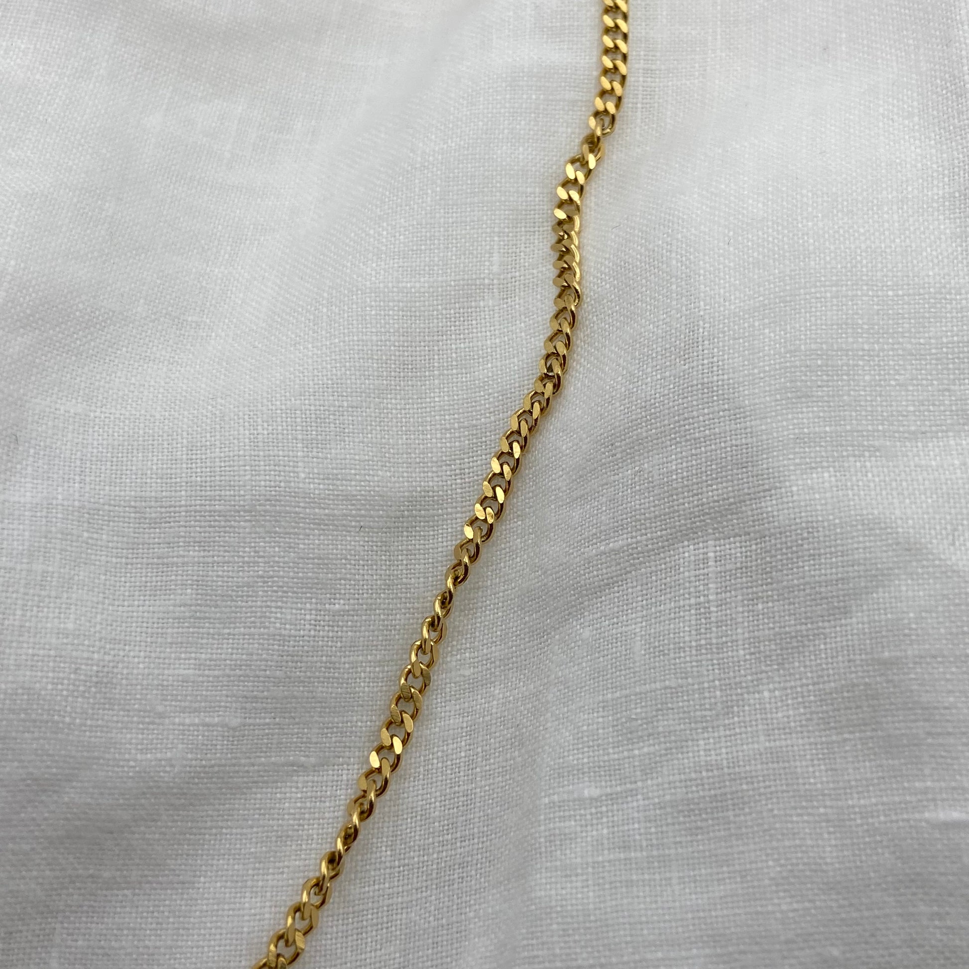 Freshwater Pearl with Gold Plated Steel Chain Necklace