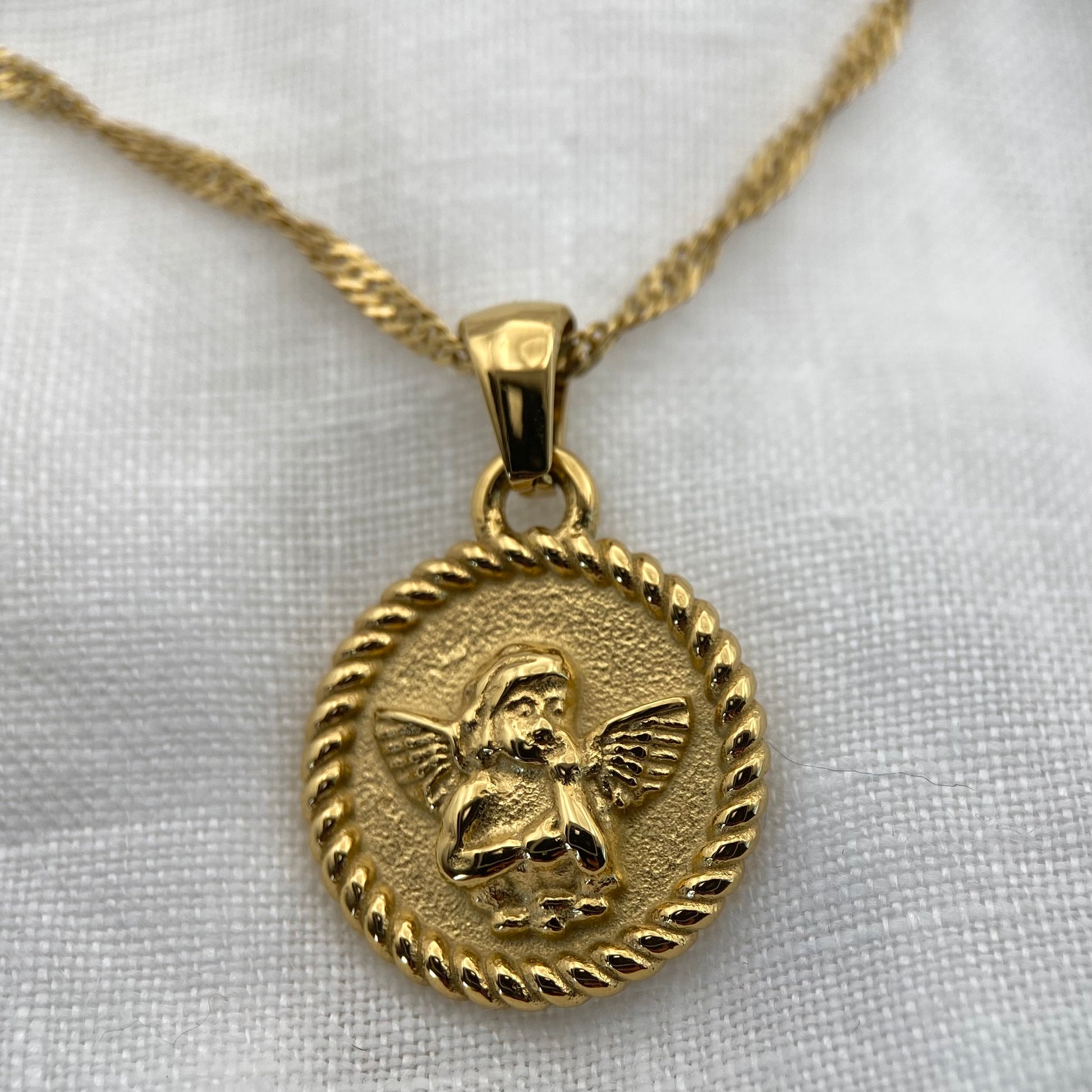Angel Gold Plated Necklace