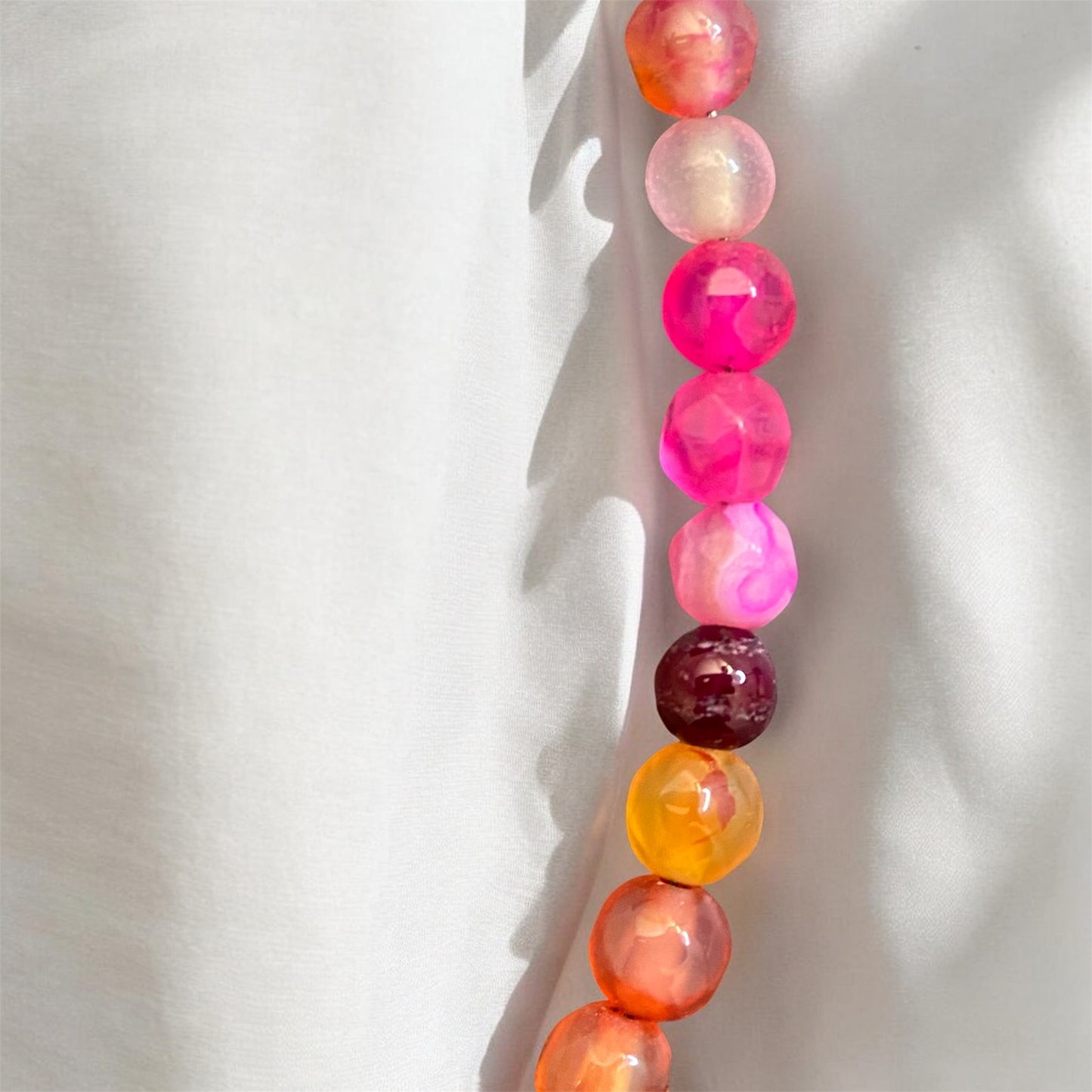 Natural Stone Agate Colorful Bracelet