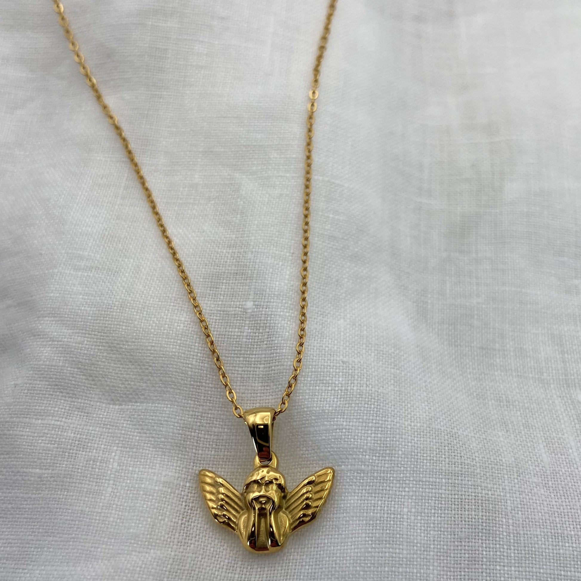 Gold Plated Angel Necklace