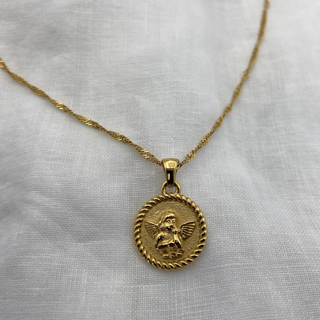 Angel Gold Plated Necklace