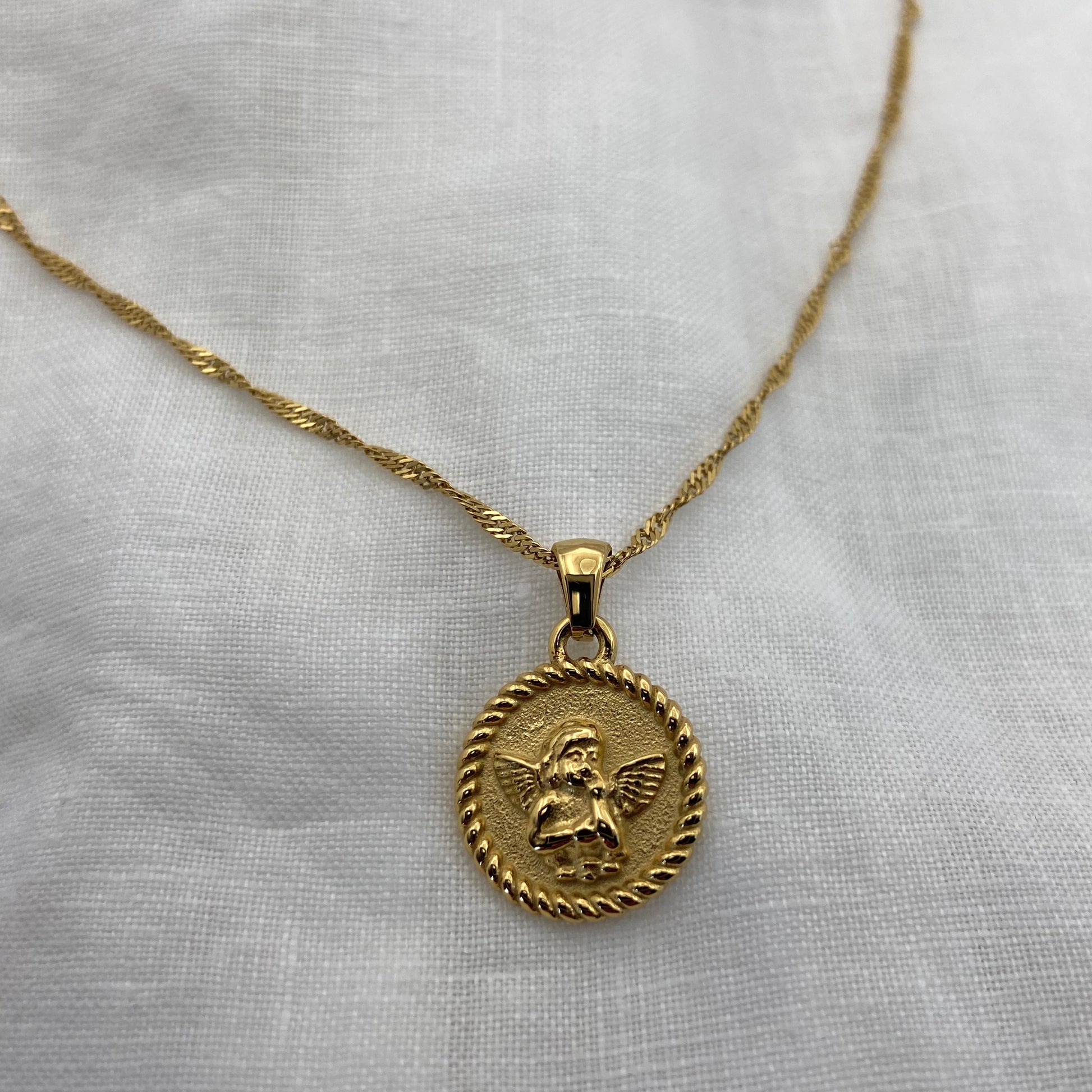 Angel Gold Plated Necklace