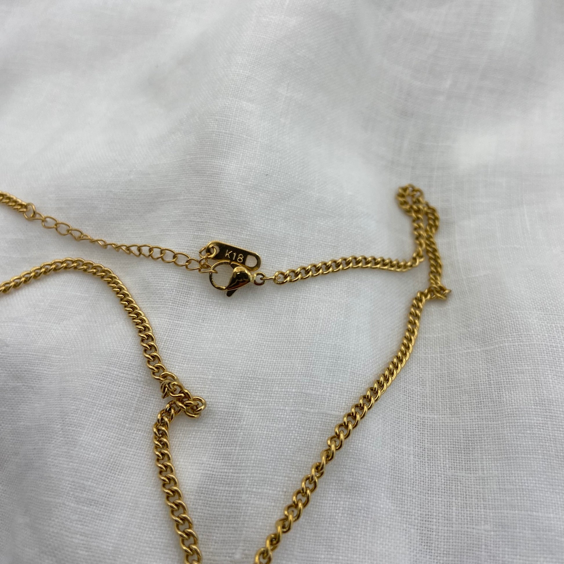 Gold Plated Sun - Moon Stainless Steel Necklace