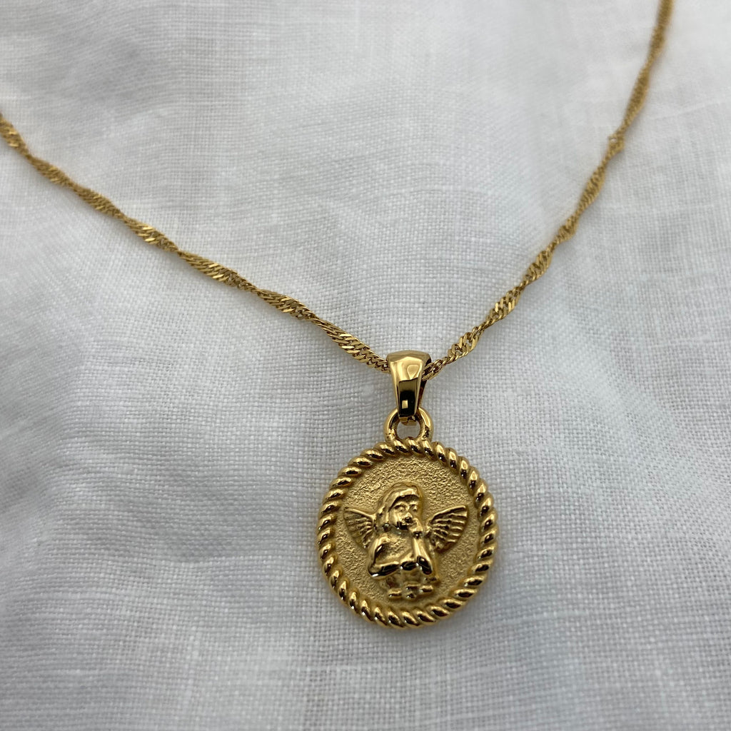 Angel Gold Plated Necklace