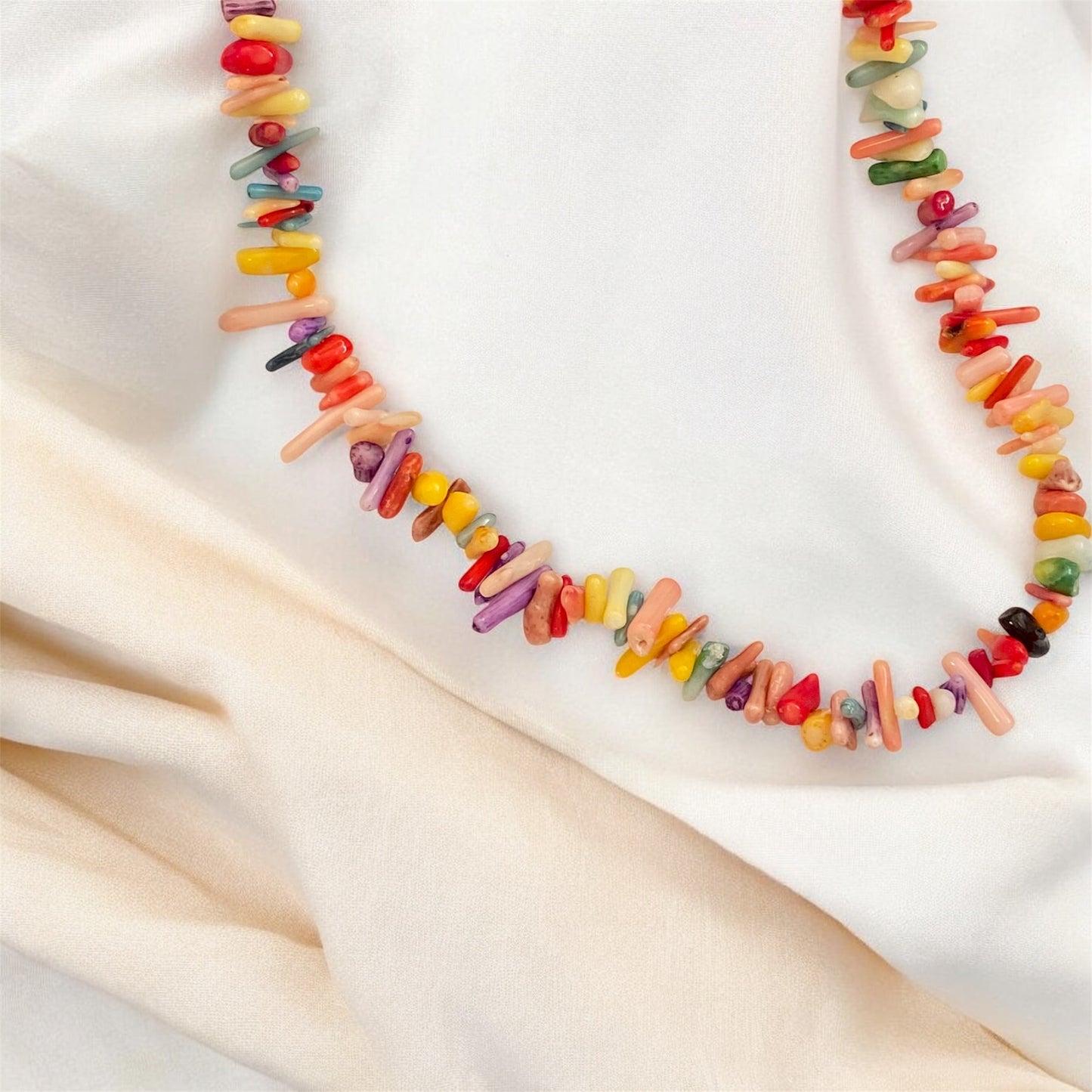 Natural Coral Beach Style Necklace