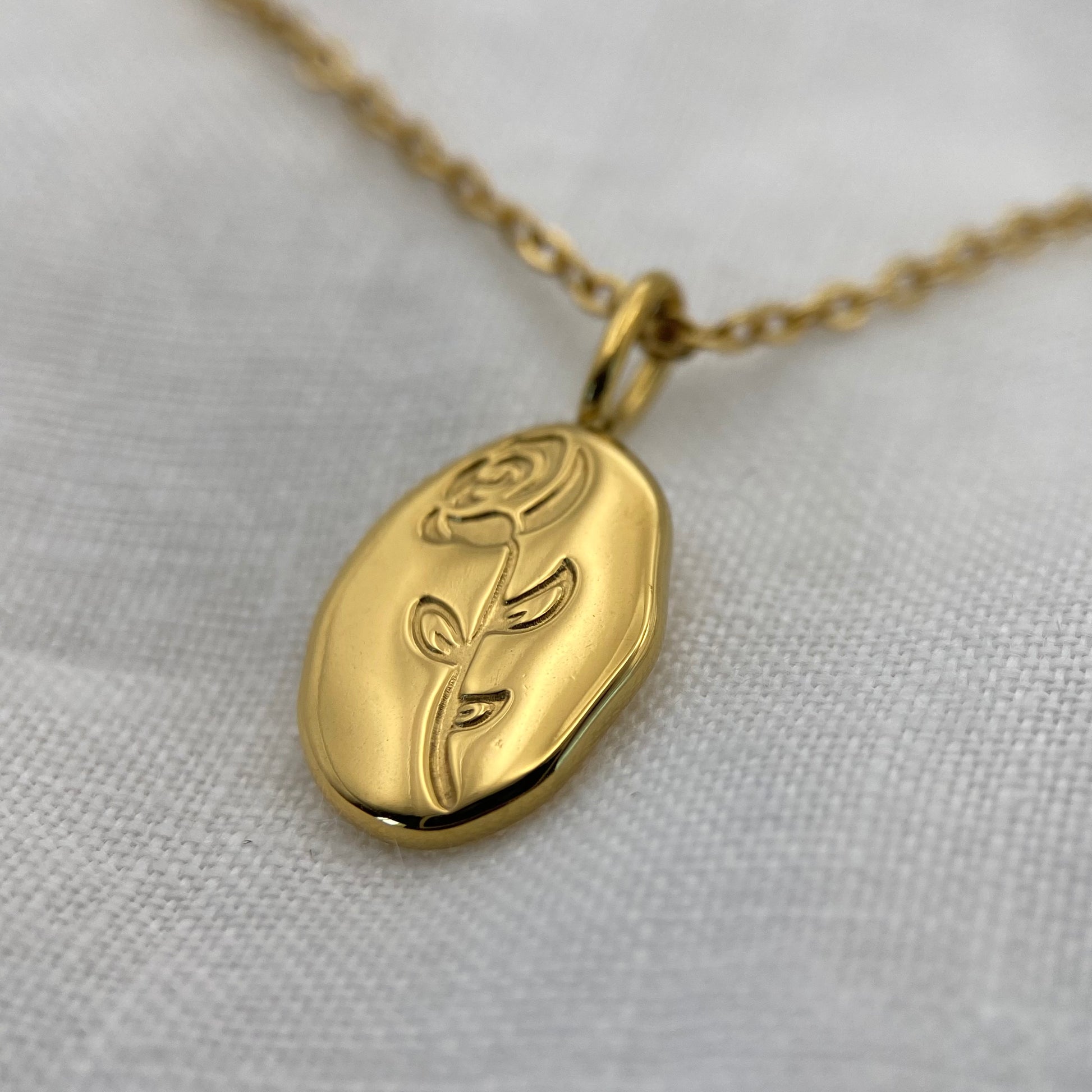 Gold Plated Elegance Flower Necklace