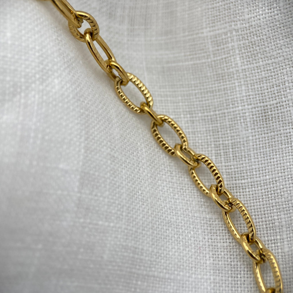 Sun Gold Plated Chain Necklace