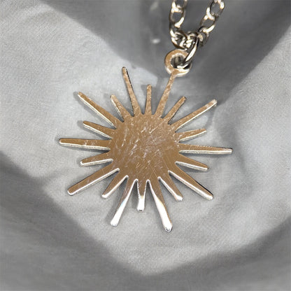 Sun Gold Plated Stainless Steel Minimal Necklace