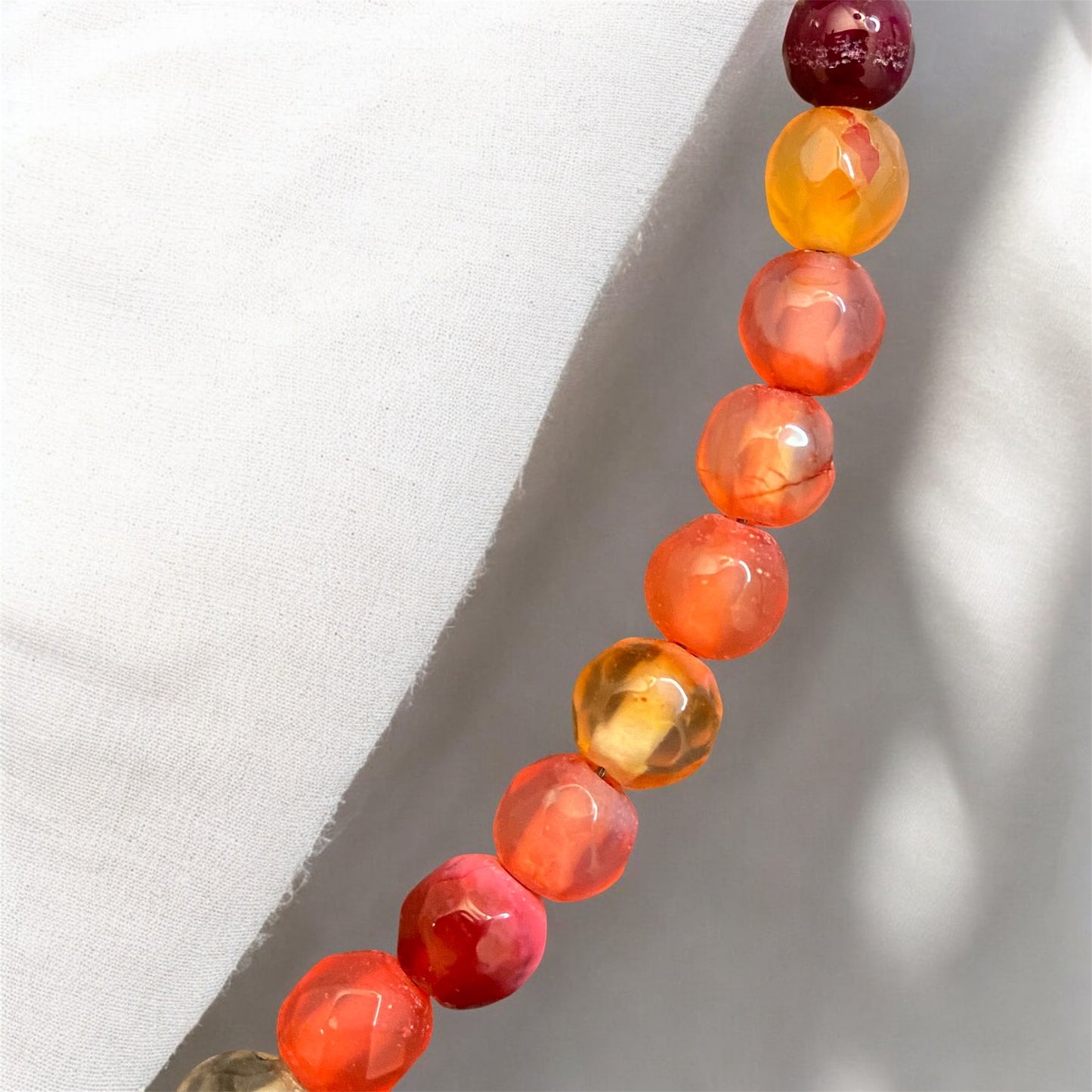 Natural Stone Agate Colorful Bracelet