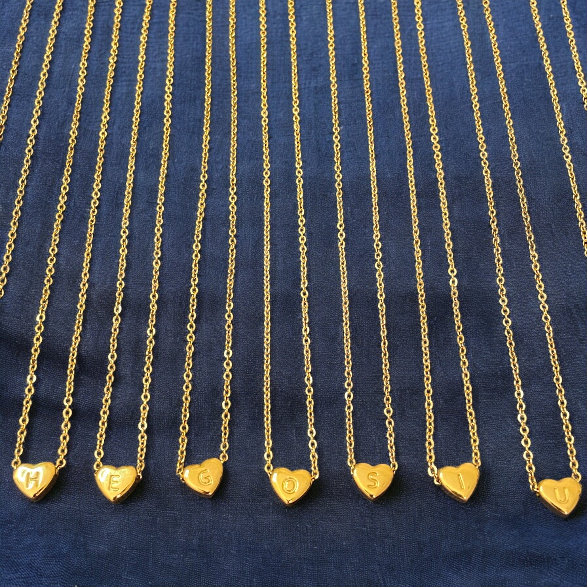 Gold Plated Your Letter Necklace - GREEK LORDE