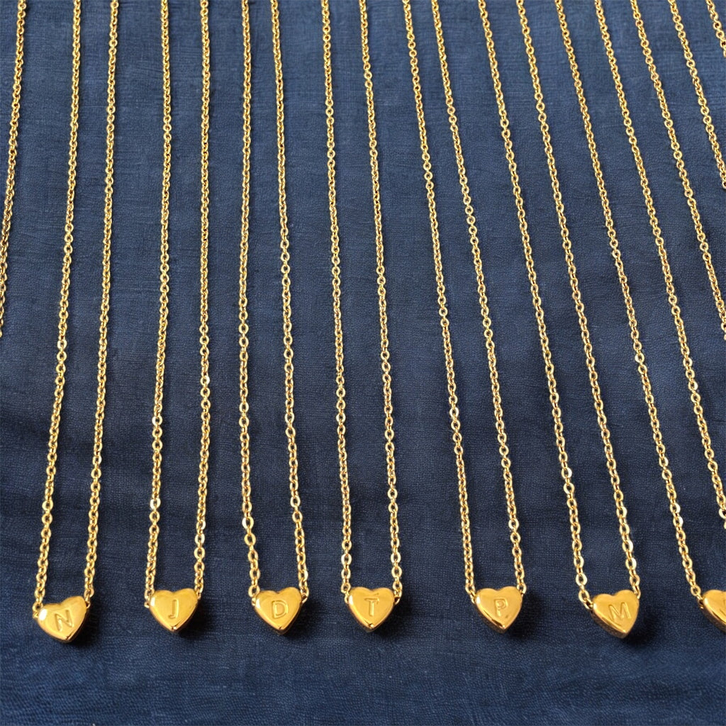 Gold Plated Your Letter Necklace - GREEK LORDE