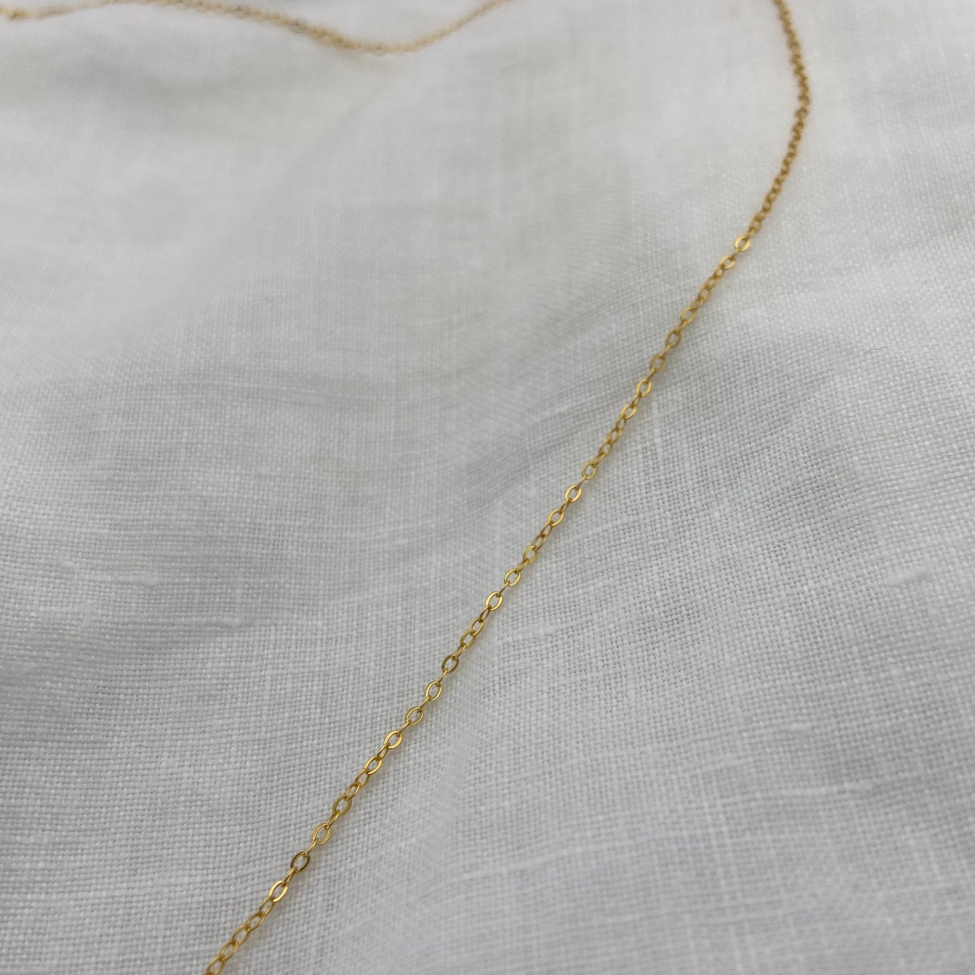 Round Zircon Gold Plated Sterling Silver Necklace
