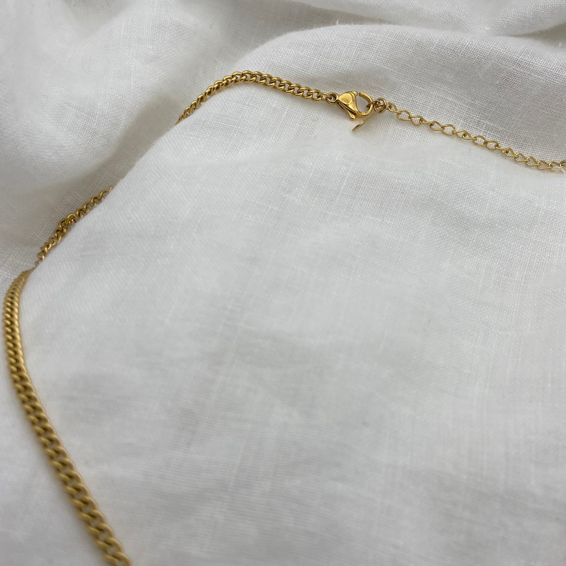 Gold Plated Sun - Moon Stainless Steel Necklace