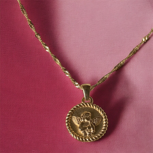 Angel Gold Plated Necklace