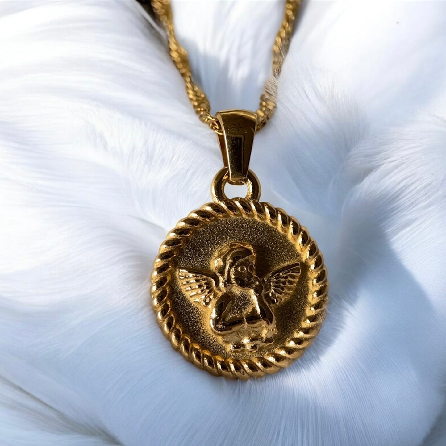 Angel Gold Plated Necklace