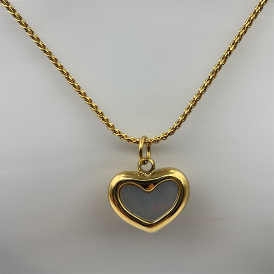 Minimal Heart Necklace & Earrings SetGREEK LORDE